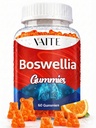 VAITE Boswellia Serrata Gummies 1200 mg - Hint Frankincense Extract with Boswellic Acid, Plant-Based Supplement, Ortak Destek Sağlık Formula, Non-GMO, Gluten-Free, Sugar-Free, 60 Chewables