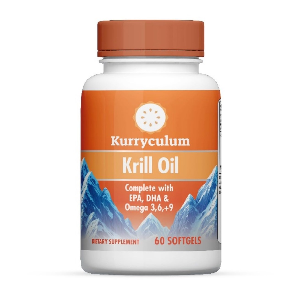 Krill Oil 500 mg – Yüksek Lisans Omega-3 (EPA & DHA), burpless Uniquely Small 60 Softgels, Astaxanthin, Sustainable Sourced, Third-Party Tested