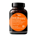 Invite Health Krill Oil Advanced - Supports Cardiovascular and Brain Health - Materials EPA, DHA, Astaxanthin ve Omega-3 Phospholipids - 60 Capsules