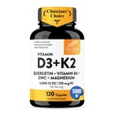 Βιταμίνη D3 K2 του Sandhu 5000 IU μαγνήσιο, 120mcg K2 κάψουλες 120 Count (Pack of 1) 