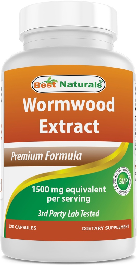 En İyi Doğals Wormwood Ekstraksiyon 1500 mg Equaivalent In Service-120 Capsules. Gluten Free, Non-GMO