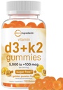 Micro Συστατικά Βιταμίνη D3 K2 Gummies, 120 Count 