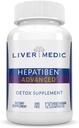 Hepatiben Liver Detox Cleanse All Natural Supplement with Milk Thistle, Silybin, NAC, Choline, MSM, Turmeric, Berberine, Glutathione Alfa Lipoic Acid Vegan NonGMO 120 Capsules 1500 mg