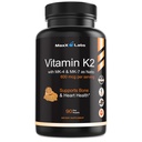 K2 Vitamini - Full Spectrum Vitamin K2-MK7, MK4 & Vitamin D - Yüksek Güçlü K2 Vitamin-D3 ile çalışır - Vitamin-K 600 Telefon - Bone Health - 90 Capsules