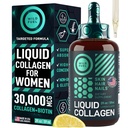WILD FUEL Liquid Collagen Nail with Biotin Vitamins for Hair Skin and Nails - 30,000 Akustik Kadınlar ve Erkekler Plus Biotin - Lemon Flavor, up to 2Month - 2 oz