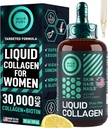 WILD FUEL Liquid Collagen Nail with Biotin Vitamins for Hair Skin and Nails - 30,000 Akustik Kadınlar ve Erkekler Plus Biotin - Lemon Flavor, up to 2Month - 2 oz