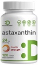 DEAL SUPPLEMENT Astaxanthin 24mg Per Cap, 120 Softgels – Double Strength Microalgae – Subs & Immune Support – Non-GMO