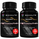BioImmune 2 Pack Triple Strength AstaQuilTM Astaxanthin 12mg Geliştirilmiş Absorpsiyon, 120 Softgels w/Organic Coconut Oil.