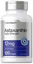 Horbäach Astaxanthin Supplement | 12mg | 120 Softgels | Triple Strength | Microalgae | Non-GMO & Gluten Free Free