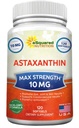 ASquared Beslenme Astaxanthin Supplement - Doğal Astaxanthin Pills from Haematococcus Pluvialis Extract for Pure Energy - Max Strength 10mg - 120 Softgels