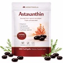 Astaxanthin Supplements, Astaxanthin Antioksi Capsules, 180 Softgels, 24 mg Her, 6 Ay Supply, Microalgae, Gluten-Free, Non-GMO, Supports a natural, Balanced Lifestyle