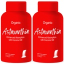 Gelişmiş Biyonetix 2 Pack Triple Strength AstaQuilTM Astaxanthin 12 mg Yüksek Biyoavailability Formula, 120 Softgels Organik Buhar Petrolü Gelişmiş Absorpsiyon için. Güçlü Antioksi Eye Joint Heart Health
