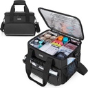 Trunab, Tıp Bag'ı Atıcı Bölücülerle, Tıp Tankı Su-Resistant Bag for Home, Travel, Camping, Boş Bag - Patentli Tasarım, Black Bag