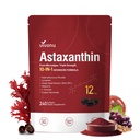 PHNu Astaxanthin 12 mg Supplements, 240 Softgels, Fresh Haematococcus Pluvialis 10 1 Astaxanthin Antioksi Supplements, Supports Eye, Skin, Joint, Brain, Heart & Immune System Health