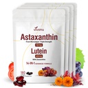 14-in-1 Astaxanthin 12 mg & Lutein 40 mg with Zeaxanthin Supplements, 24 Ay Supply, Fresh Microalgae Source, Supports Eye, Skin, Antioxy, Common, Circulatory Health, Non-GMO, Gluten Free, 4 Bag