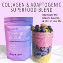 Philosophie Cosmic Elixir Collagen Superfood Blend με Adaptogens – Βιολογική & Μη γλυκαντική σκόνη για την υγεία των ούλων, την ισορροπία ορμονών, την κοινή υποστήριξη & τη ζωτικότητα του δέρματος – 32 υπηρεσίες