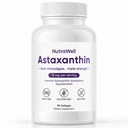 Nutrawell Astaxanthin - Doğal Kaynaklanan Astaxanthin Clean Formula for Active Adult Lifestyle Easy to Take Capsules - 90 Softgels (1)