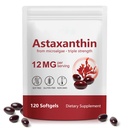 HUALIJIA Astaxanthin 12mg, 120 Softgels | 4 Ay Supply - Premium Astaxanthin Antioksi Supplements - Supports Eye, Immune, Ortak, Skin Health and Internal Circulation, Easy to Swallow, Non-GMO