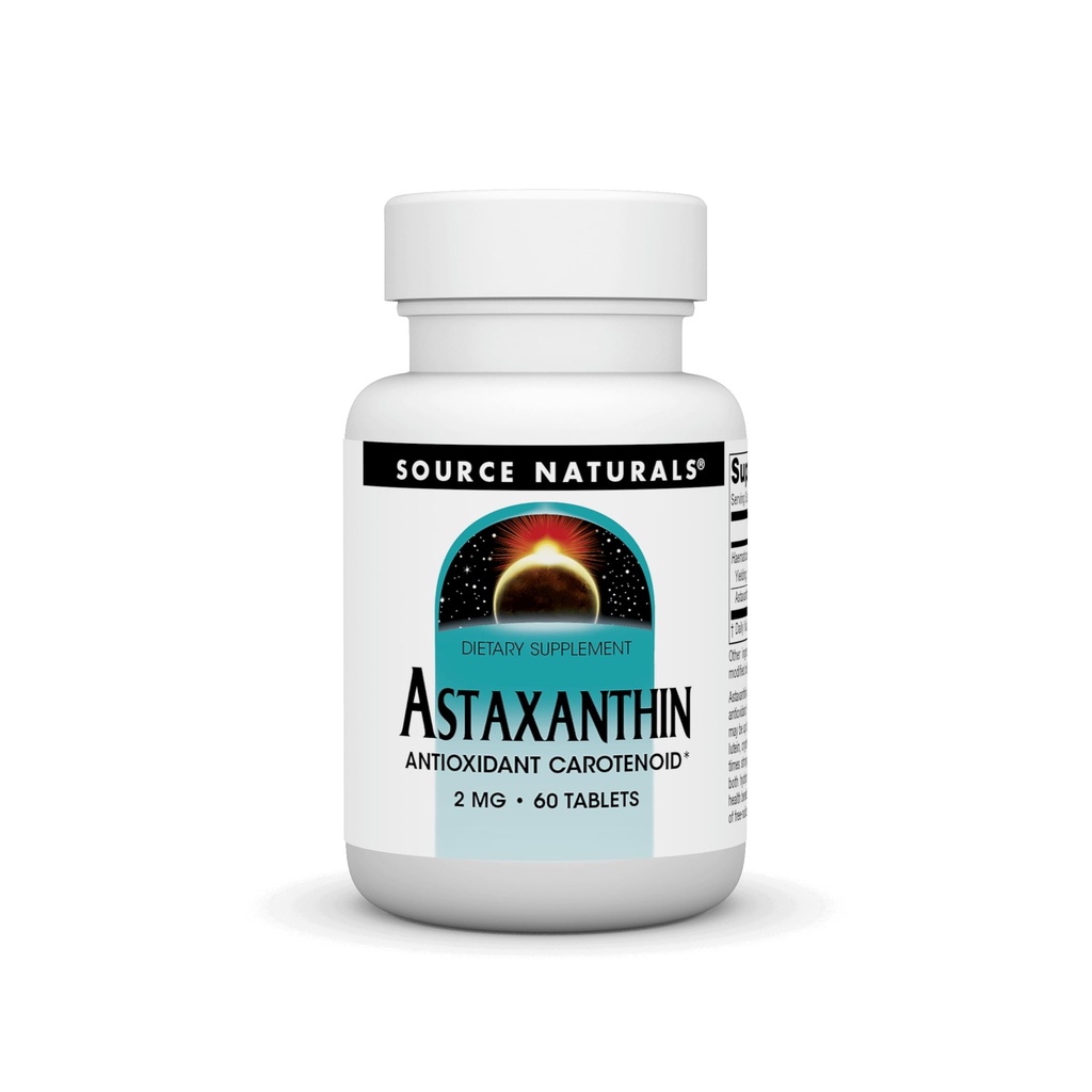 Source Naturals Astaxanthin, Antioxidant Carotenoid*, 2mg - 60 Tablets