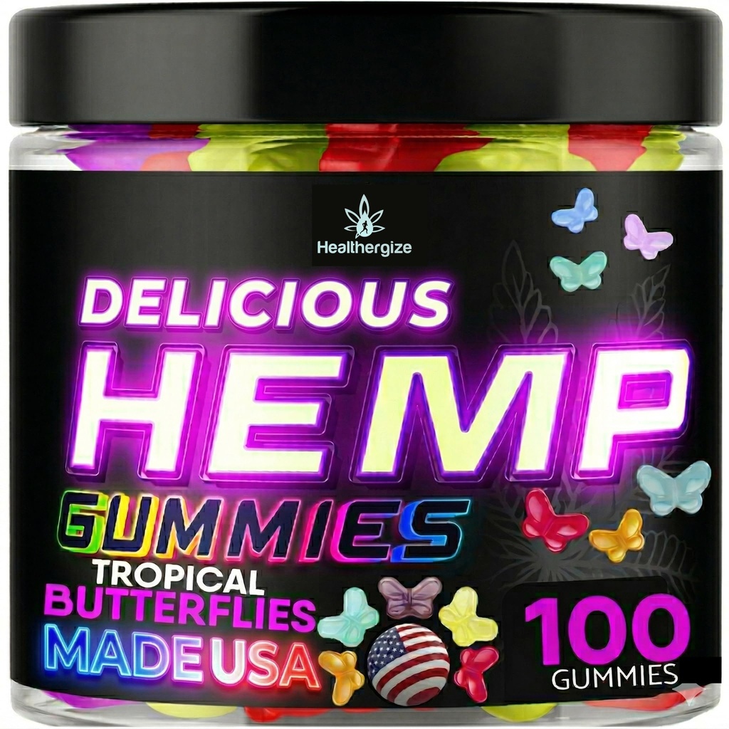 Hemp Gummies for Sleep, Deep Calm Night Time-Natural Hempseed Oil Omega Butterflies Gummy Candy-Made in USA-100 Count