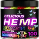 Hemp Gummies for Sleep, Deep Calm Night Time-Natural Hempseed Oil Omega Butterflies Gummy Candy-Made in USA-100 Count
