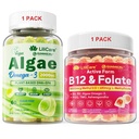 Grafik: Algae Omega 3 Gummies 1 Pack & Torch B12 + L-Methylfolate Gummies 1 Pack
