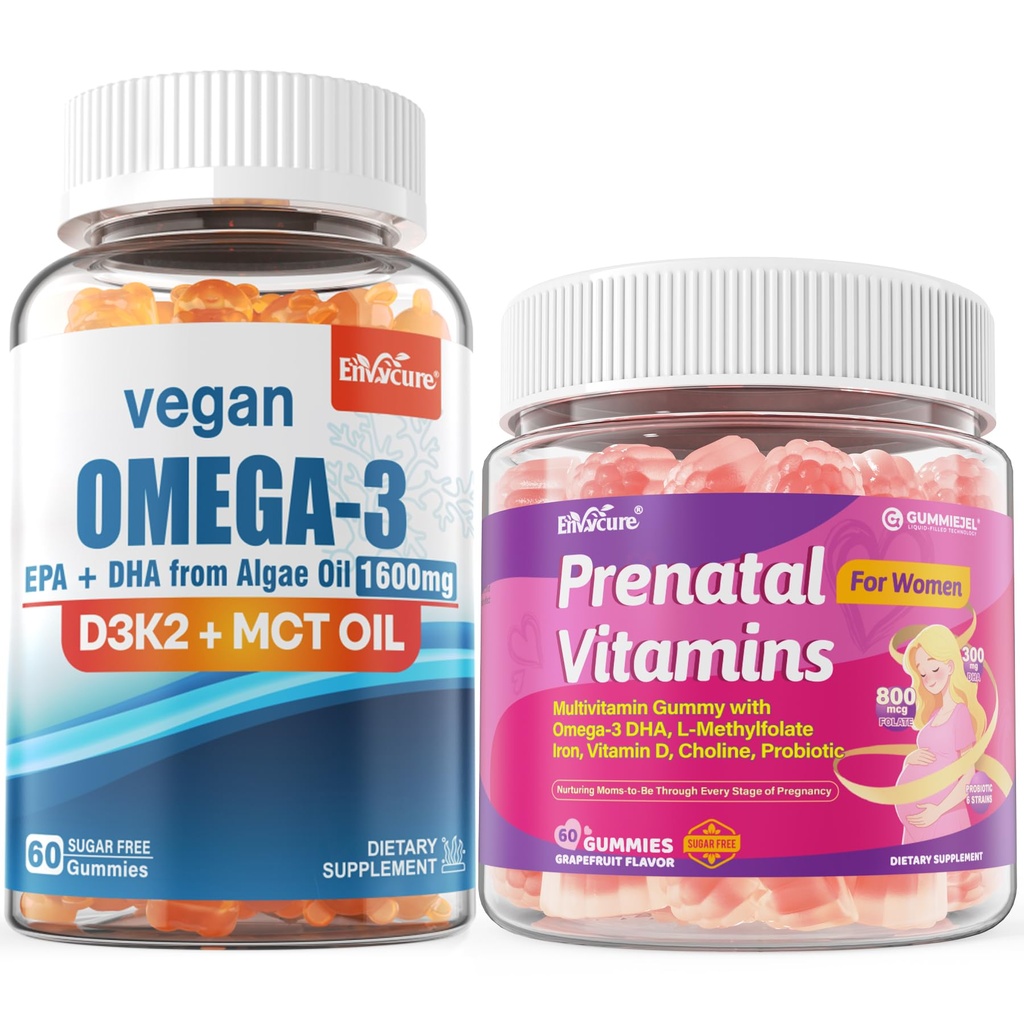 Womem + Omega 3 Gummies için Prenatal Vitamin