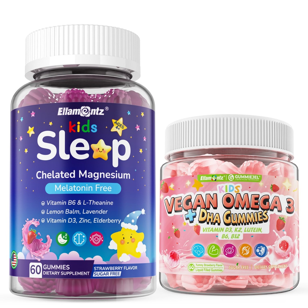 Παιδιά Κοιμούνται Gummies + Παιδιά Ωμέγα 3 Gummies για 4+