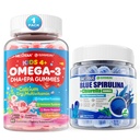 Omega 3 (EPA/DHA) Gummies + Organik Blue Spirulina Gummies