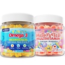 Çocuklar, Probiyotiks + Omega 3 Gummies with Vitamin D3 & K2, C, DHA