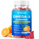 Vegan Omega-3 Yetişkinler için Gummies - Sugar-Free, Algae-Based DHA 600 mg & EPA 300 mg, A, C, E, çinko – Omega 3 Fish Oil Alternative, 60 Count