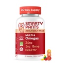 SmartyPants Multivitamin for Men & Women, Multivitamin Gummies with Omega 3 (DHA/EPA), Vitamin D3, C, B12, B6, A, K & çinko, Biotin, Gluten Free, 90 Count (30 Day Supply)