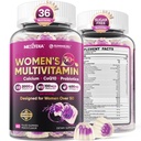 Kadınlar için Multivitamin 50 Plus Gummies, Vegan Omega 3, Metilfolate, Kalsiyum, D3 K2, CoQ10, Daily Vitamin A C E, Me Complex, çinko - Bone, Energy, Longevity - Sugar Free, 60Count