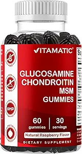 Vitamatic Glucosamine Chondroitin Gummies with MSM & Vitamin E - Ortak Destek Formula – 60 Pectin-Based Vegan Gummies