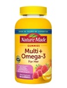 Nature Made Multivitamin + Omega-3, Multivitamin Gummies for Her, Daily Nutritional Support, 180 Yetişkin Gummy Vitamins & Minerals, 90 Day Supply