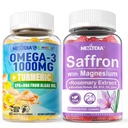 Vegan Omega-3 1000 mg + Turmeric, Saffron Supplements Gummies