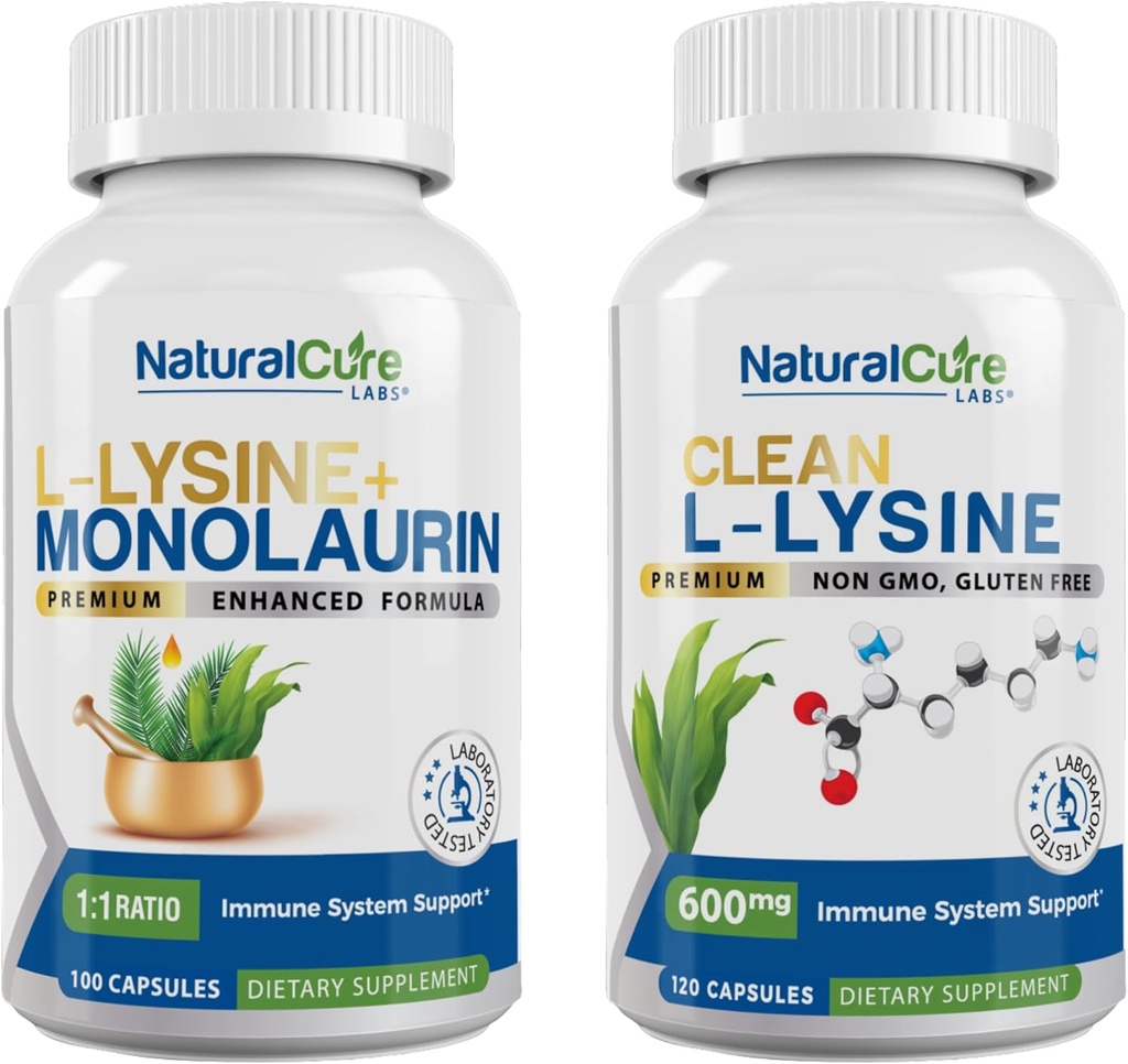 Natural Cure Labs Sche: L-Lysine + Monolaurin + Temiz L-Lysine