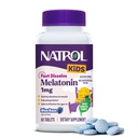 Natrol παιδιά γρήγορη διάλυση μελατονίνη 1 mg, συμπλήρωμα διατροφής για τον ύπνο ξεκούραστο, δισκία ύπνου για παιδιά, 60 ζάχαρη-flavored δισκία μελατονίνης, 60 ημέρες προσφοράς
