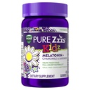VICKS PURE Zzzs Kidz, Melatonin Sleep Aid Gummies for Kids and Children, Helps Your Child Fall Asleep Natural, Low Dose Melatonin, 48 Gummies