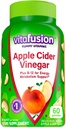 vitafusion Apple Cider Vinegar Gummies, 500mg Apple Cider Vinegar per serving plus B Vitamins, 60ct (30 day supply), Natural Apple Cider Flavor from America’s Number One Gummy Vitamin Brand