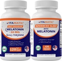 Vitamatic Melatonin 30 mg B6, Magnezyum, L-Theanine, L-Tryptophan, 5-HTP, GABA, Valerian, Chamomile, Passion Flower, Ashwagan