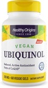 Sağlıklı Origins Vegan Ubiquinol (CoQ10), 100 mg - Kaneka Ubiquinol Supplements for Heart Health & Antioksi Support - Gluten-Free & Non-GMO Supplement - 60 Veggie Gels