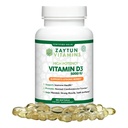 Zaytun Halal Vitamin D3 5000 IU, 180 Mini Softgels, Destekler Bones, Sağlıklı Kas Fonksiyonu & Immune, Premium Vitamin D from Safflower Oil, 6 Ay Supply, Non-GMO, Gluten-Free, Made in USA