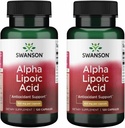 Swanson Alpha Lipoic Acid - Natural Supplement Supporting Healthy Blood Pressure Levels Already Within a Normal Range - Promotes Carbohydrate Metabolism - (120 Capsules, 100mg Each) (2 Pack)