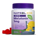 Natrol παιδιά μελατονίνη 1mg, συμπλήρωμα για τον ύπνο ξεκούραστο ύπνο, τον ύπνο Gummies για τα παιδιά, 60 Raspberry-Flavored μελατονίνη Gummies, 60 ημέρα εφοδιασμού