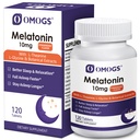 OMOGS Μελατονίνη, ταχεία διάλυση μελατονίνη 10mg δισκία, με L-Θεανίνη, L-γλυκίνη & βιταμίνη, Υποστηρίζει Χαλάρωση & Υγιείς Κύκλους Ύπνου, Flawry Flavor, 120-Day Supply