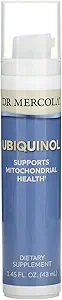 Dr. Mercola Ubiquinol Liquid Pump, 1.45 Fl. Oz. (43 mL), 18 Hizmet, Diyet Tamam, Destekler Mitochondrial Health, Non-GMO