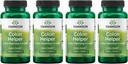 Swanson Kolon Yardımcı - Vervain, Goldenseal Root, Slippery Elm Bark & More - Herbal Supplement Aiding Health Eliminations - (60 Capsules) (4 Pack)