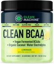 Temiz BCAA - 2:1:1 Gıda BCAAs Toz & Coconut Su Elektrolytes Recovery & Amino Energy Supplement - Ödül Kazanan Vegan Amino asit Supplement - 30 Hizmet - Lemonade