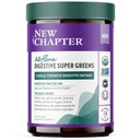 New Chapter All-Flora Digestive Super Greens Powder for Gut Health - Clinical-Stength Digestive Enzymes + USDA Organic Chlorella, Spirulina, Fermented Greens – Νοστιμότατο & 100% Vegan, 30 Υπηρεσίες